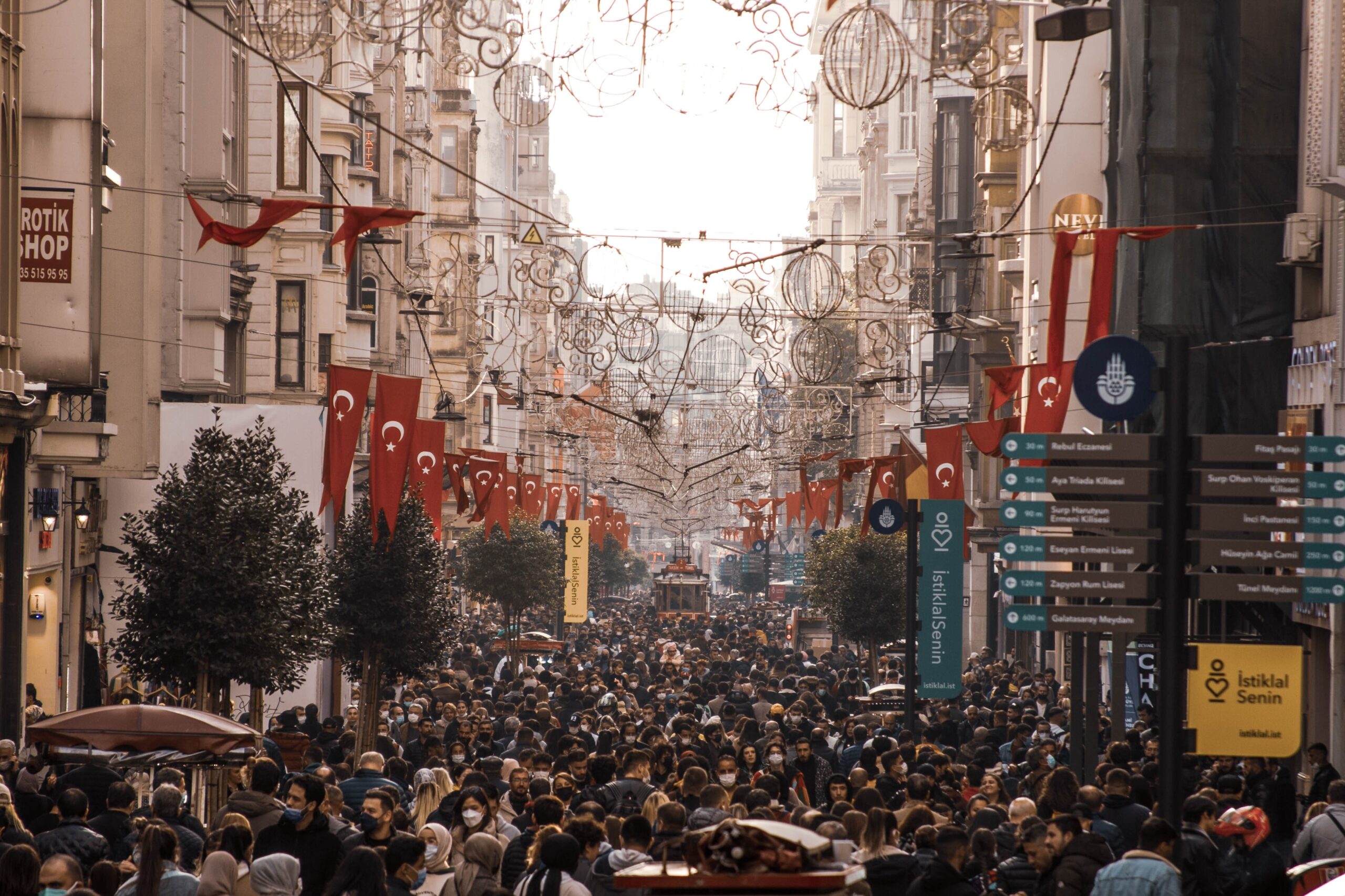 How long is Istiklal Street in Istanbul?